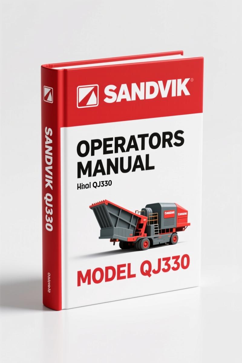 Sandvik QJ330 Operators Manual – Factory Safety & Operation Specs