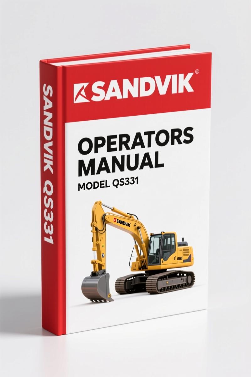 Sandvik QS331 2015 Operators Manual – Factory OEM Safety & Operation