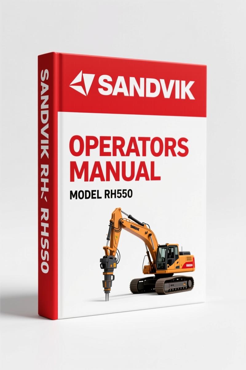 Sandvik RH550 2012 Operators Manual – Factory Specs for Rock Hammer Maintenance