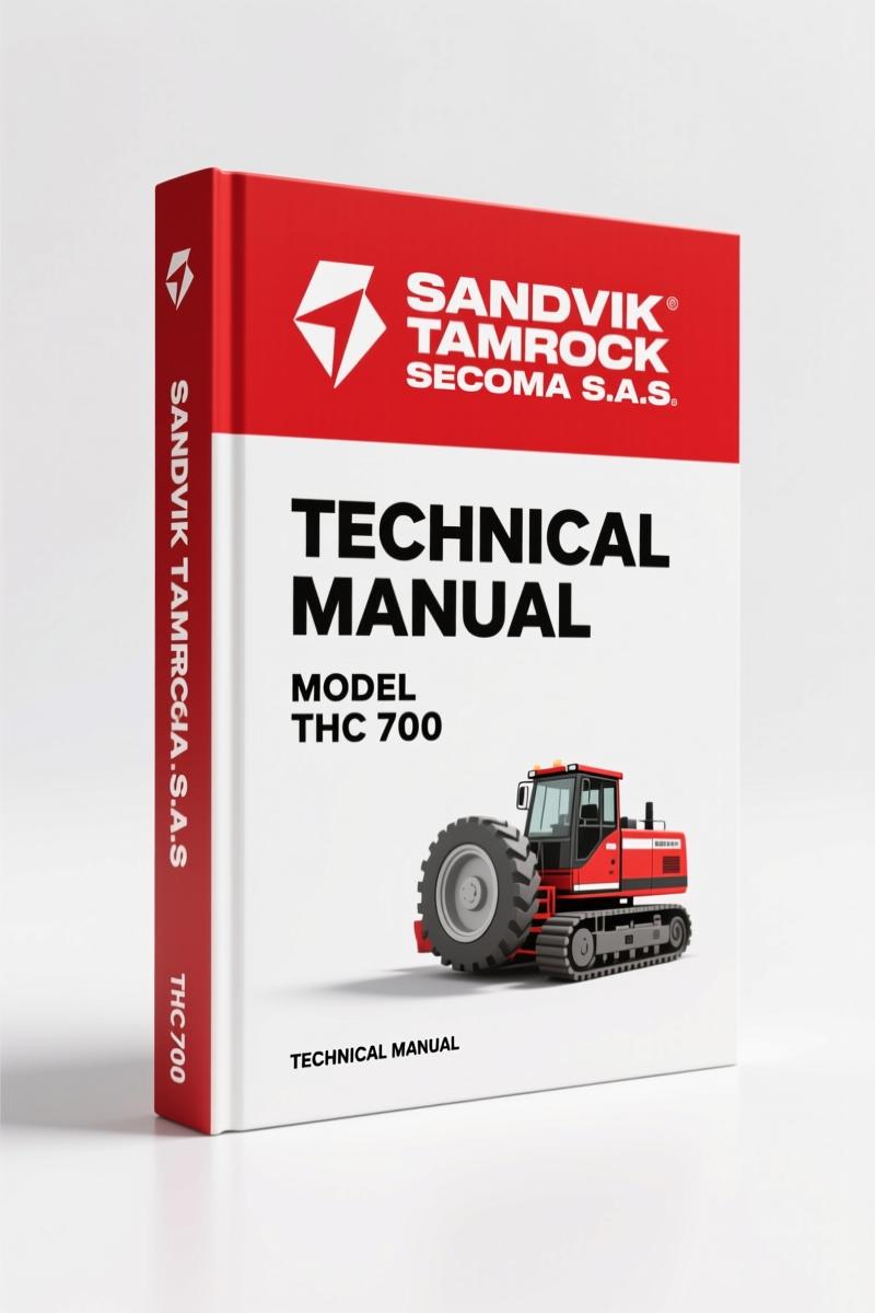 Sandvik Tamrock THC 700 2003 Technical Manual drilling hydraulics cover page