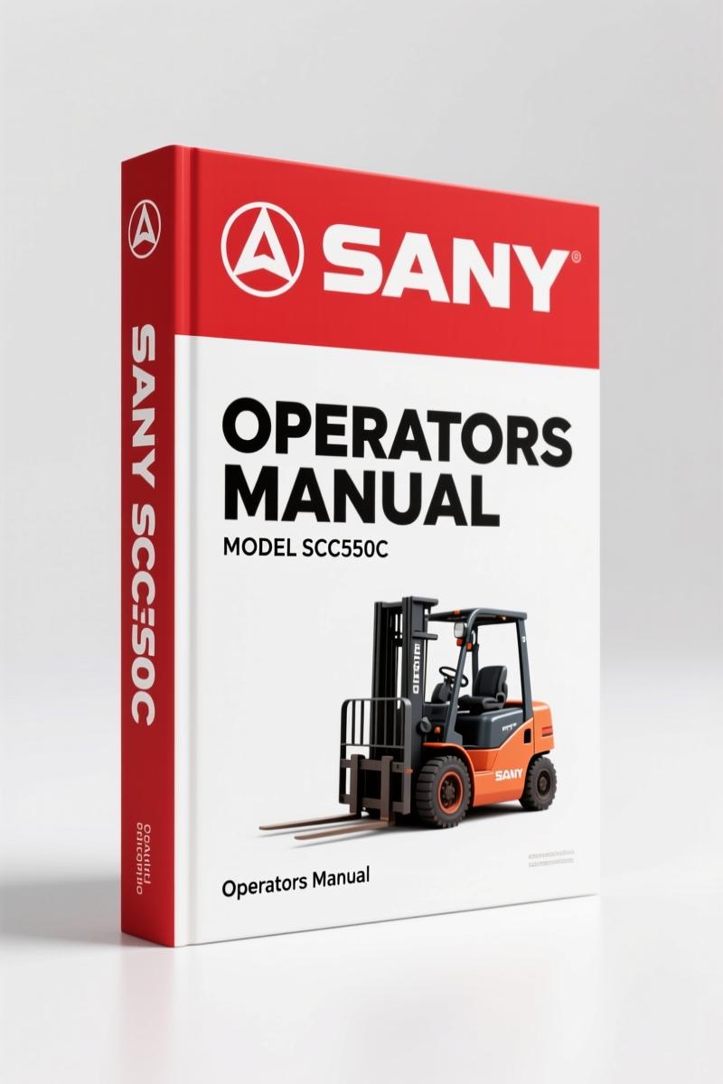 SANY SCC550C 2012 Operators Manual – Factory Pre-Op & Controls