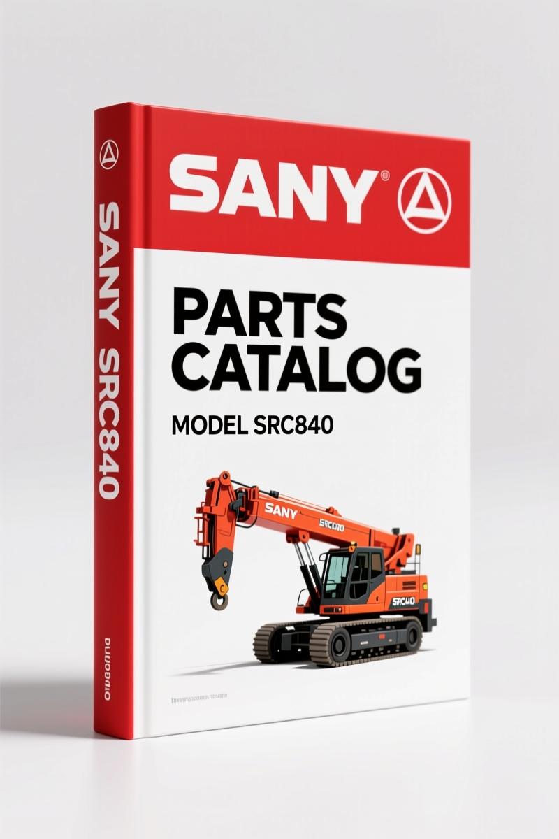 SANY SRC840 Parts Catalog – 436 Pages OEM Parts Book for Rough Terrain Crane