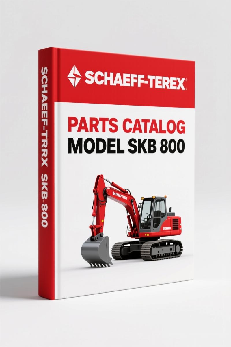 Schaeff-terex SKB 800 1982 Parts Catalog - 166 Pages OEM