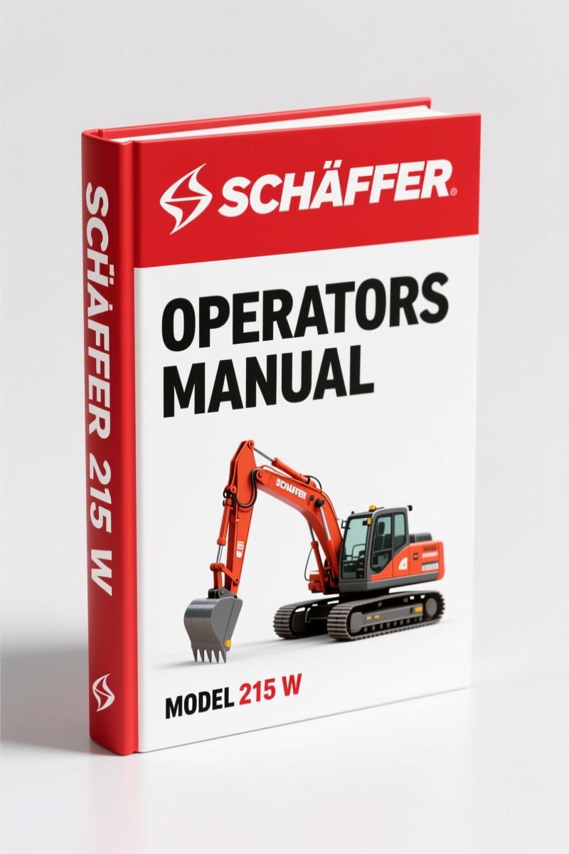 Schäffer 215 W Operators Manual – 14 Pages OEM Specs