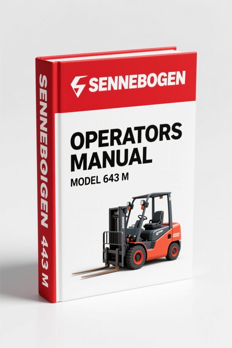 Sennebogen 643 M 2007 Operators Manual | OEM Factory Specs