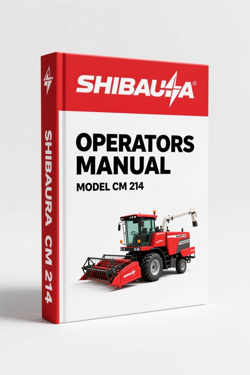 Shibaura CM 214 Operators Manual – Factory Specs for Routine Operation