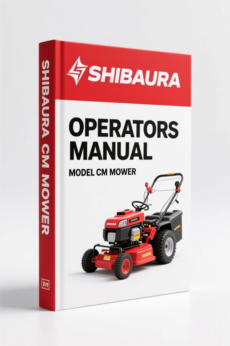 Shibaura CM Mower Operators Manual – 38 Page OEM Guide