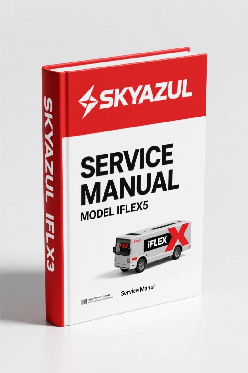 Skyazul iFLEX5 Service Manual cover – orange crane LMI system manual