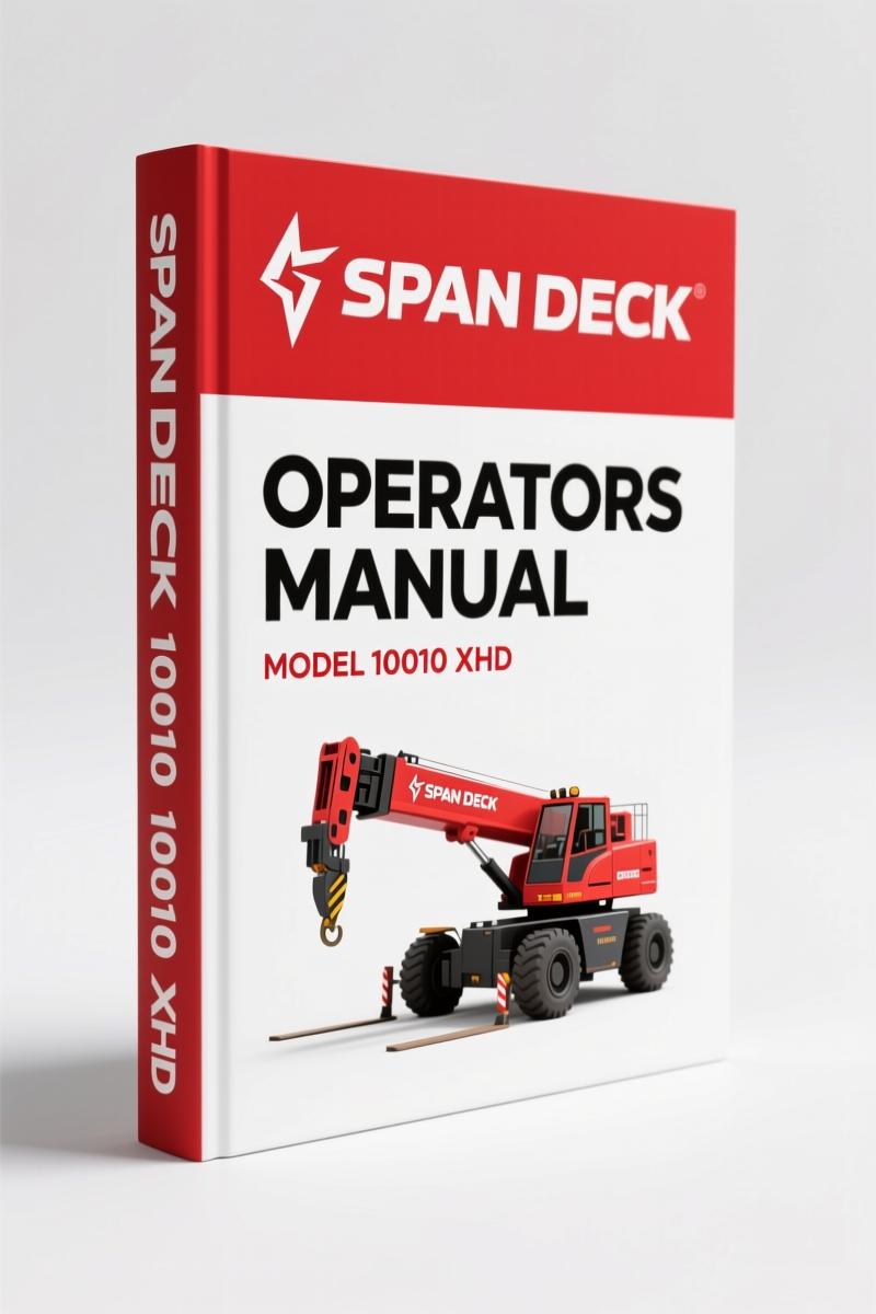 Span Deck 10010 XHD 1997 Operators Manual – OEM Specs & Controls