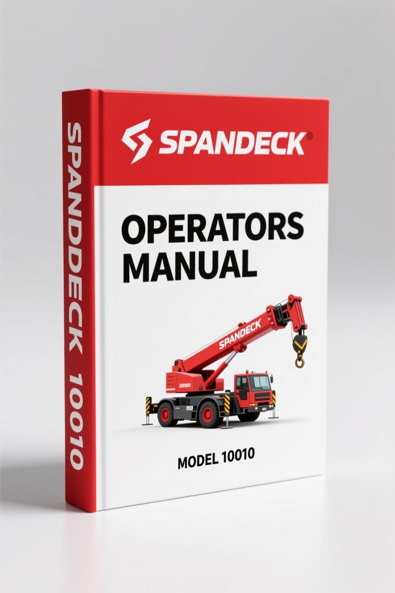 Spandeck 10010 1997 Operators Manual – OEM Specs & Safe Operation