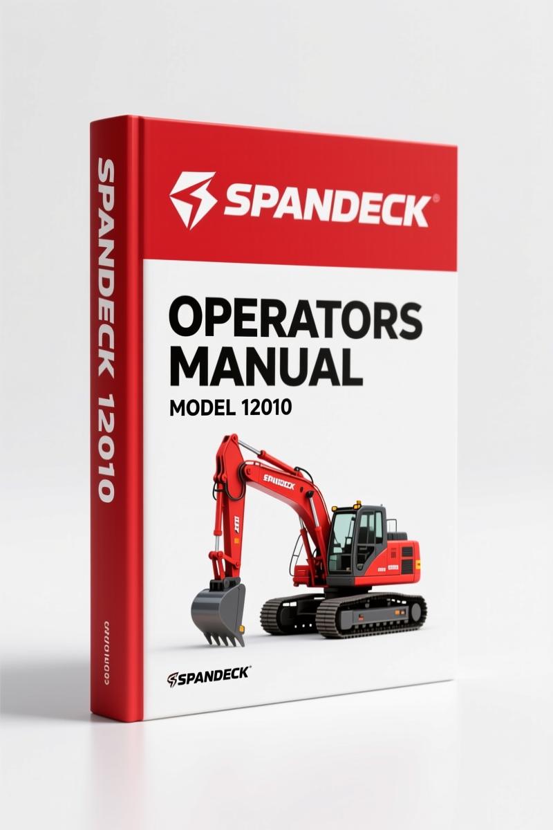 Spandeck 12010 1996 Operators Manual – Factory Specs for Crawler Crane