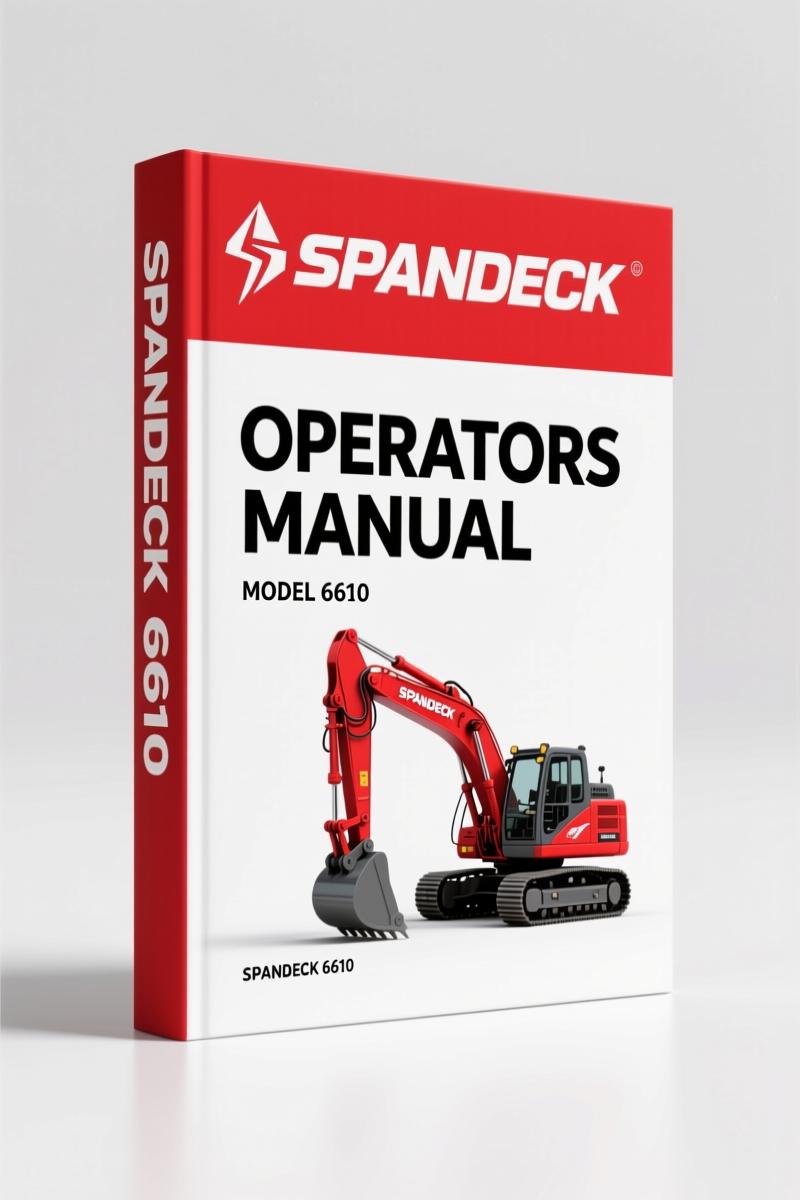 Spandeck 6610 1996 Operators Manual – Factory Crane Specs