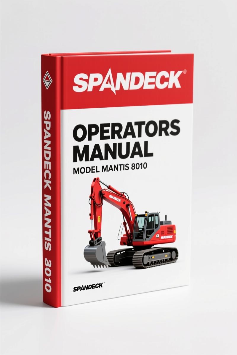 Spandeck MANTIS 8010 Operators Manual – 66 Pages Factory Specs