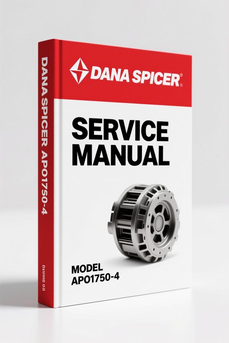 Dana Spicer APO1750-4, APO1000-4, AMO1750-4, AMO1000-4 2006 Service Manual