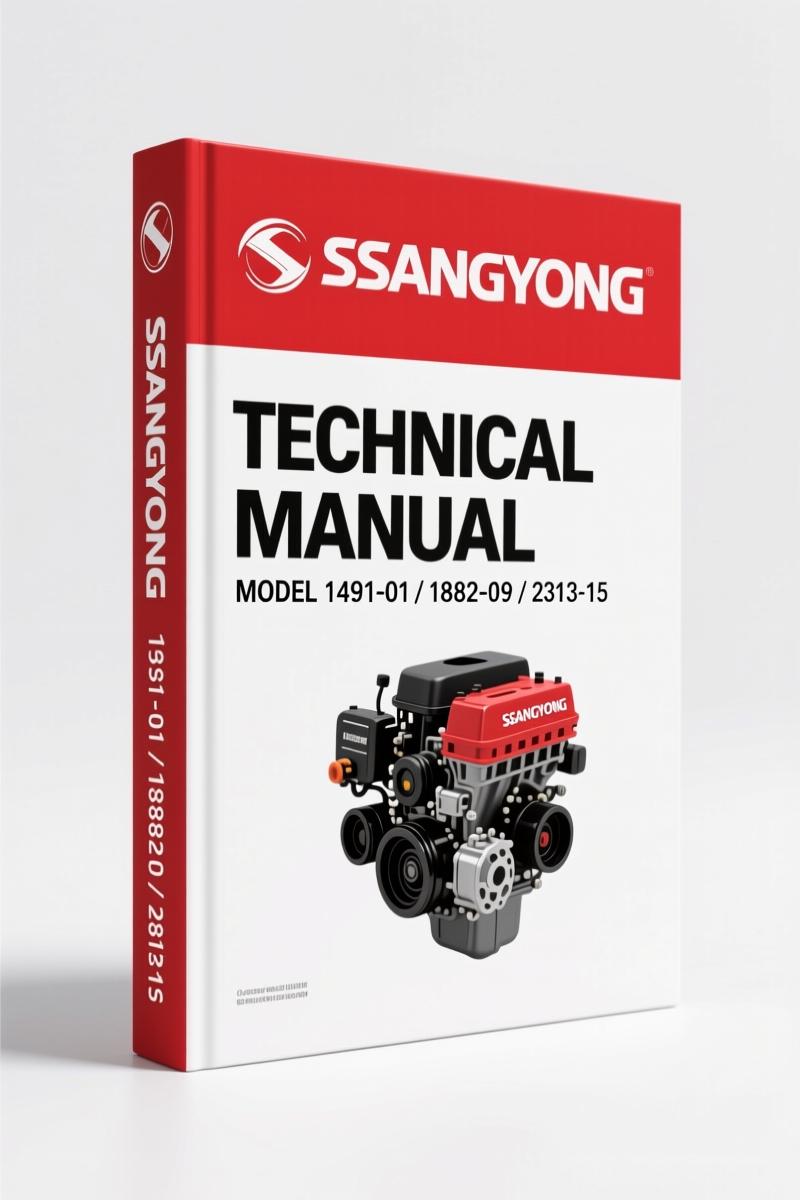 Ssangyong 1491-01, 1882-09, 2313-15, 1432-01, 1882-23 Technical Manual – AutoFix Global