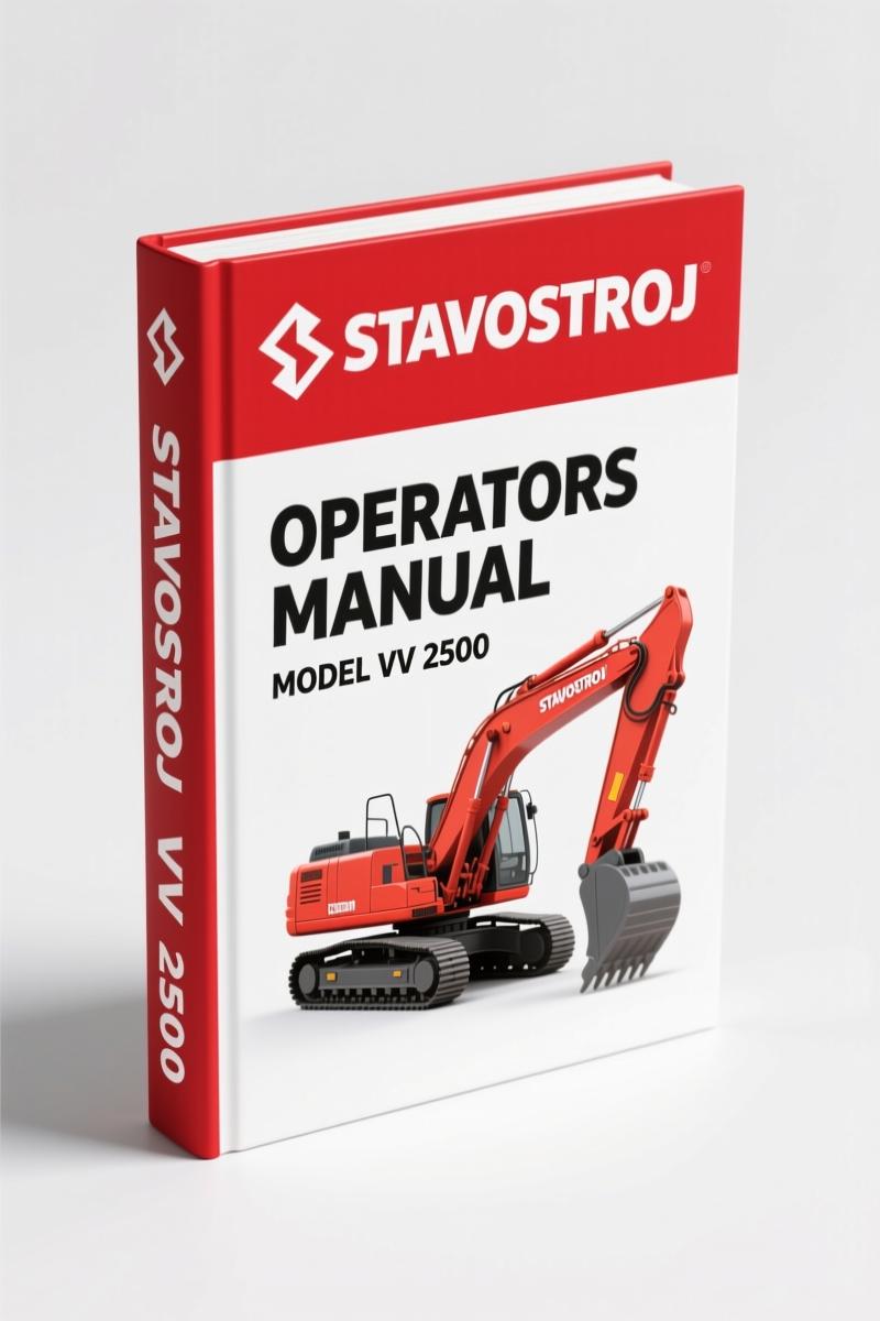 Stavostroj VV 2500 Operators Manual – Factory Specs for Vibratory Roller