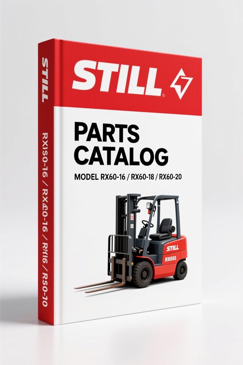 Still RX60-16, RX60-18, RX60-20 2005 Parts Catalog – 5324 Pages OEM