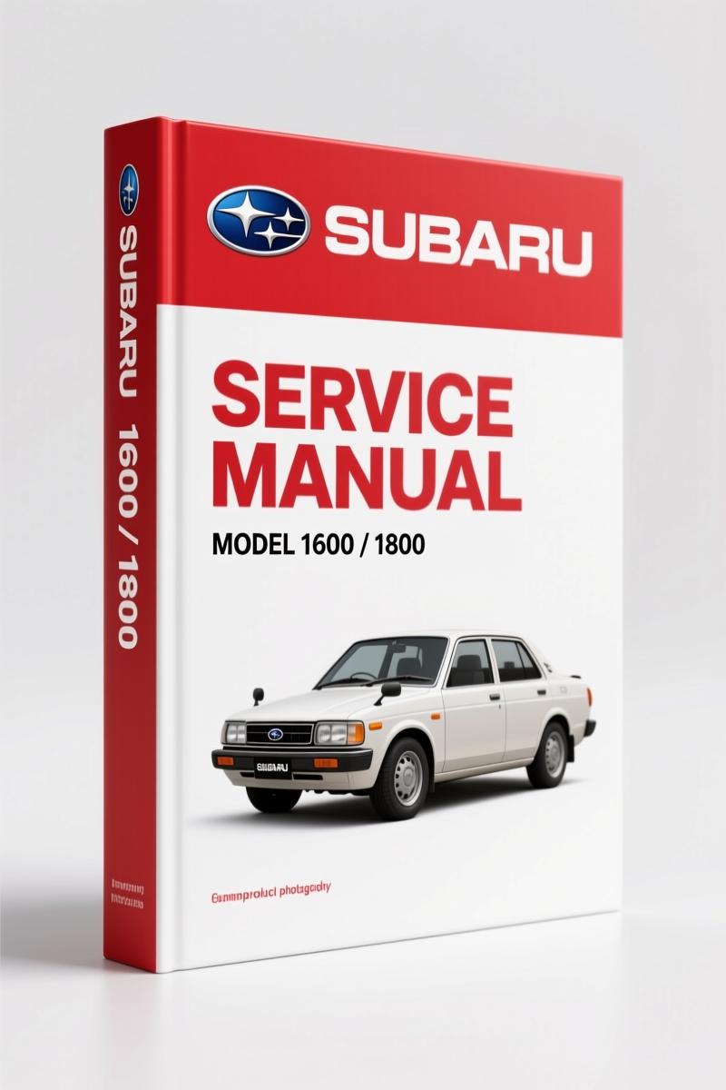 Subaru 1600, 1800 1983 Service Manual – Factory Specs for EA Series