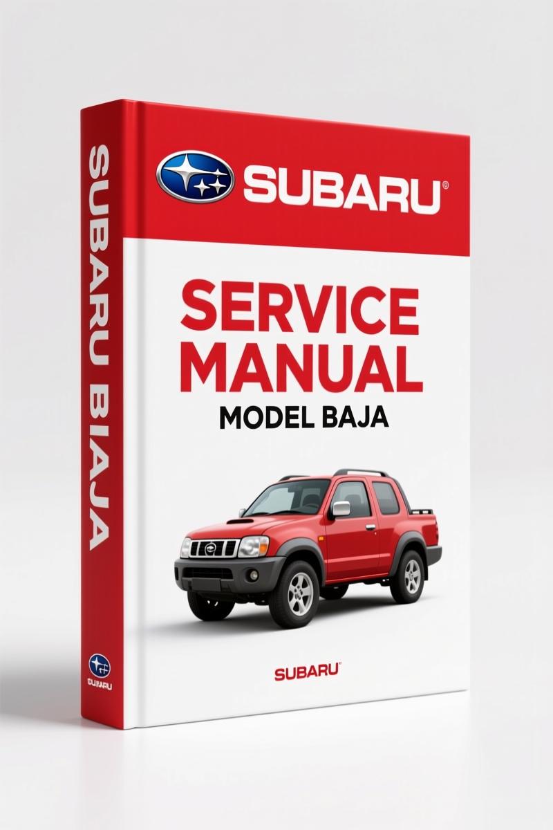 Subaru Baja 2005 Service Manual – 3770 Pages of Factory Specifications