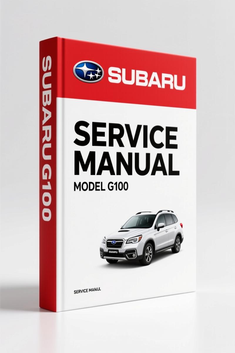 Subaru G100 Service Manual – 2268 Pages of Factory Specs