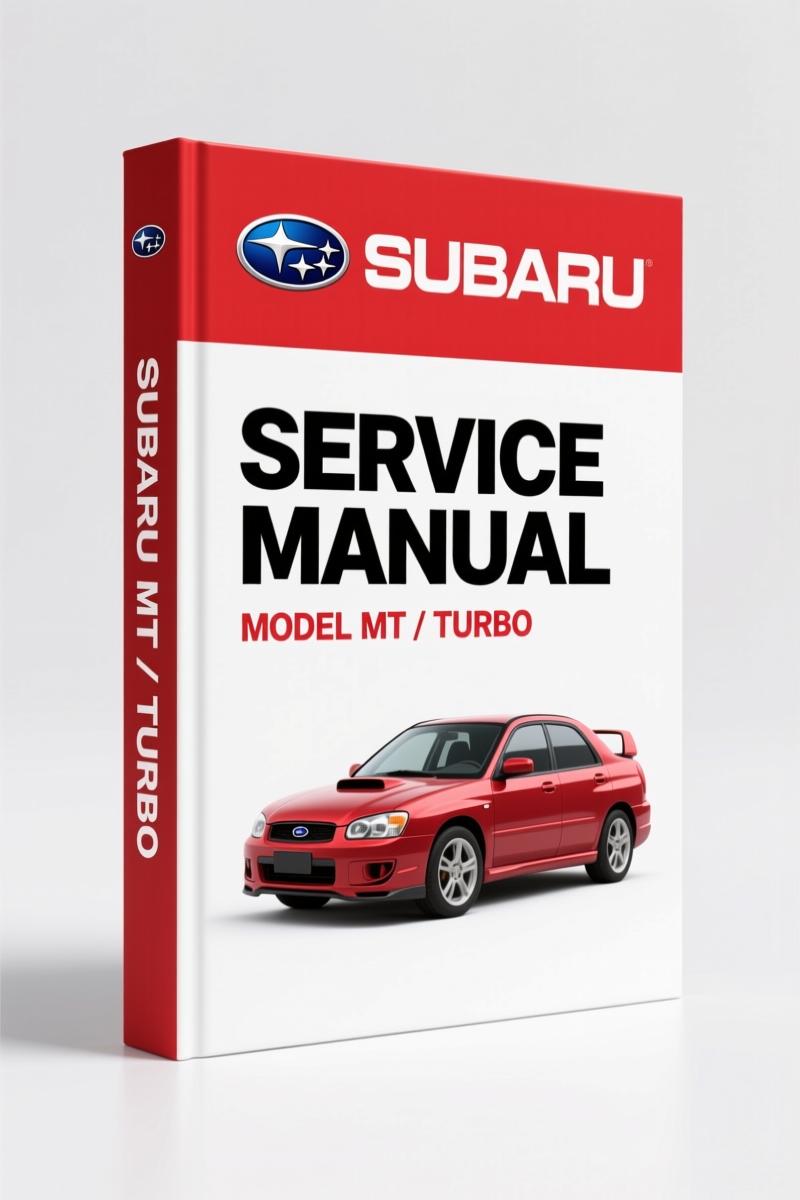 Subaru MT, TURBO Service Manual – 162 Pages of Factory Specs
