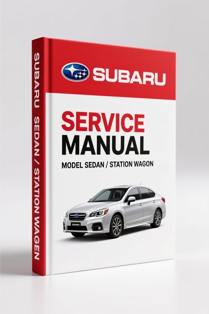 Subaru Sedan, STATION WAGON 1989 Service Manual – 362 Pages