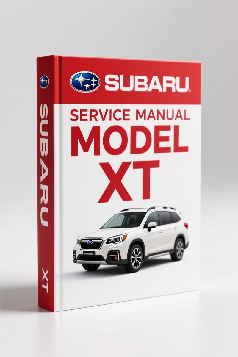 Subaru XT 1988 Service Manual – Factory Specs & Diagnostic Data