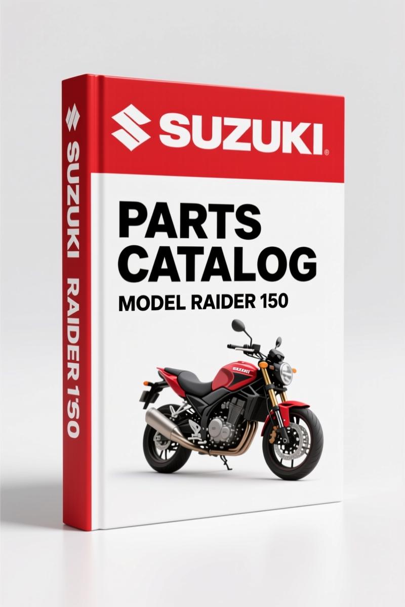 Suzuki Raider 150 2004 Parts Catalog – 62-Page OEM Exploded Diagrams