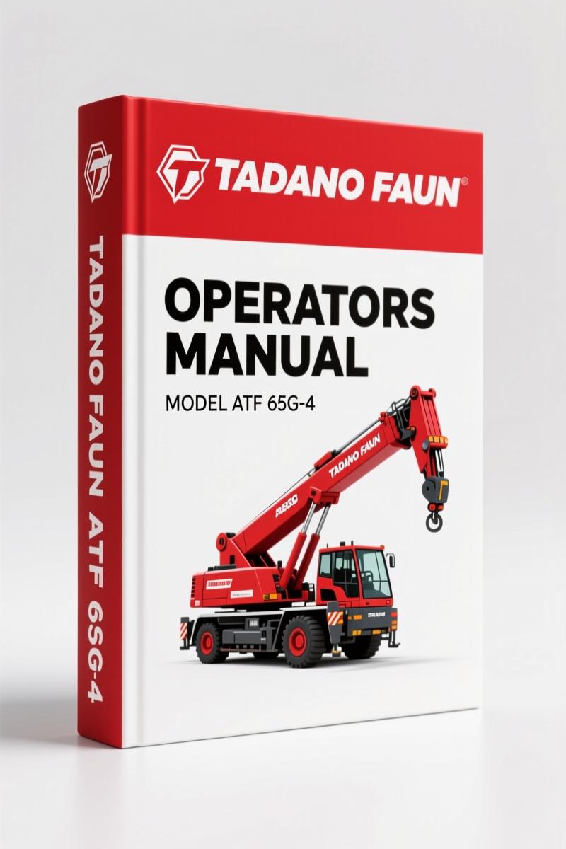 Tadano FAUN ATF 65G-4 Operators Manual – 1013 Page OEM Specs
