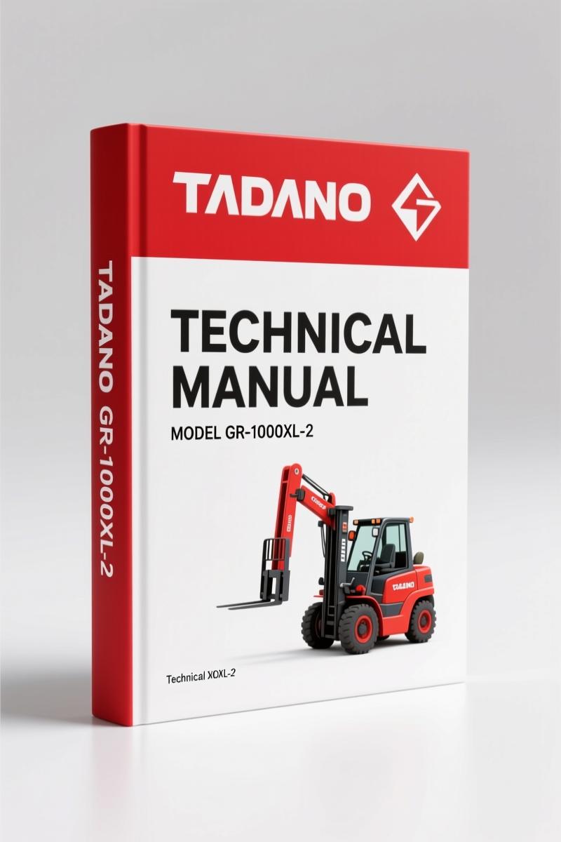 Tadano GR-1000XL-2 Operators Manual – Factory Operation & Maintenance Specs
