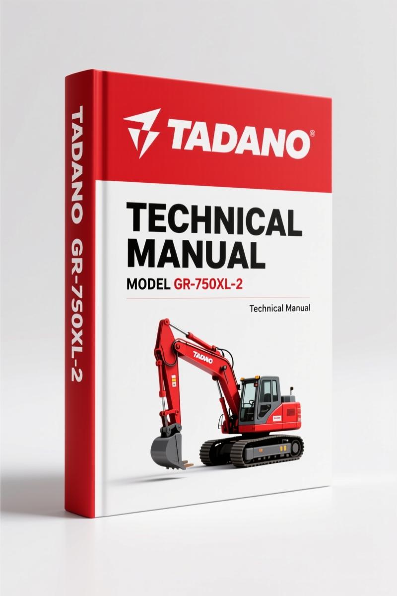 Tadano GR-750XL-2 Operators Manual – Factory Specs for Rough Terrain Crane