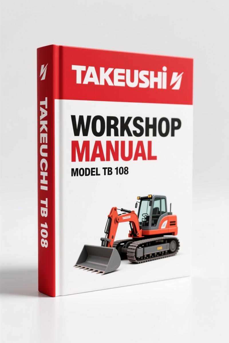Takeuchi TB 108 Workshop Manual – 355-Page Factory Service Document