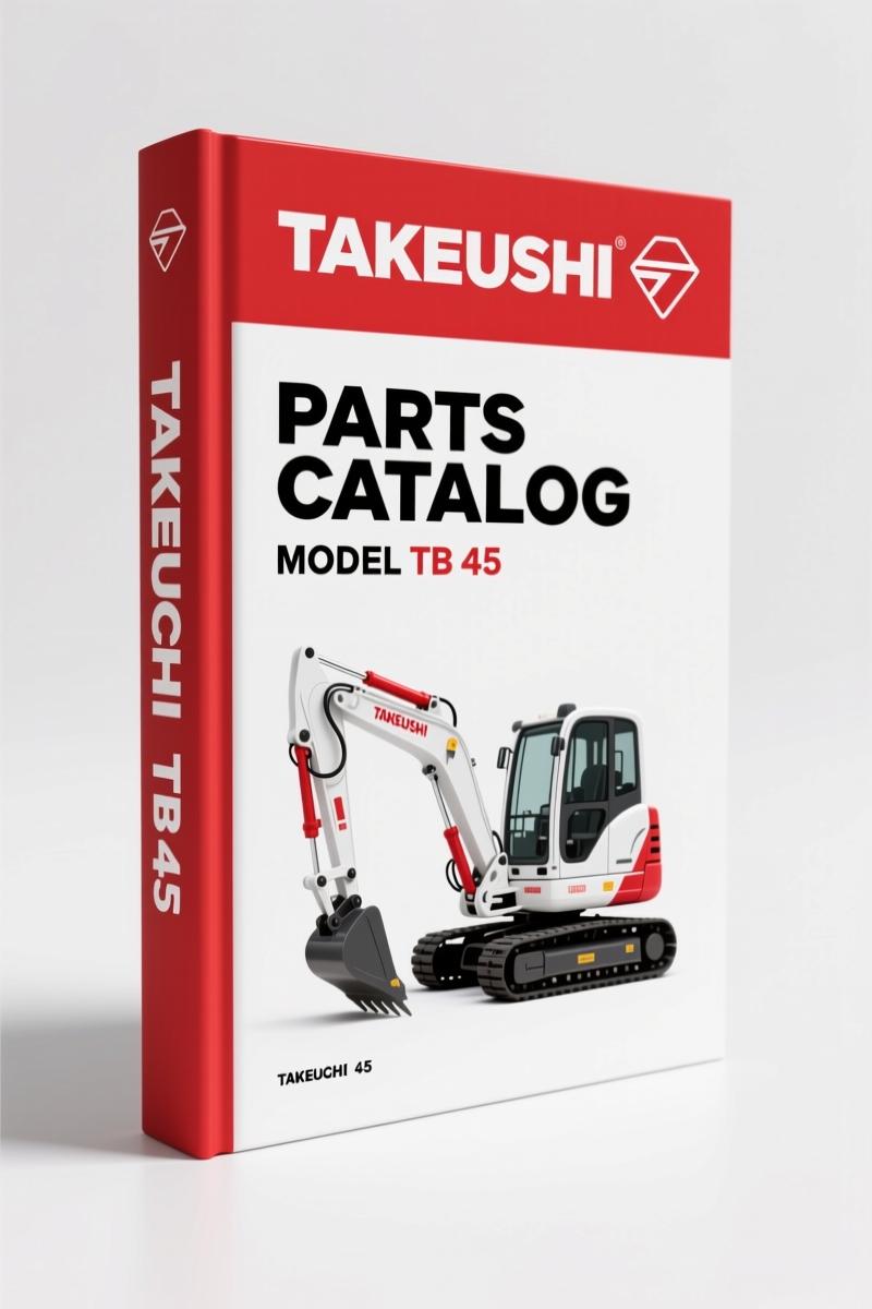 Takeuchi TB 45 Parts Catalog - 146-Page OEM Exploded-View Index