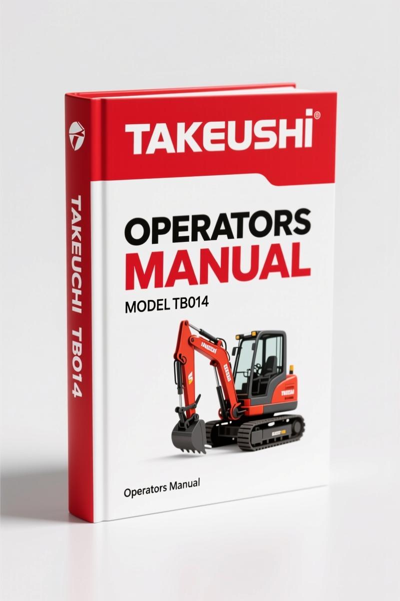 Takeuchi TB014 2005 Parts Catalog – 437-Page OEM Exploded-View Index