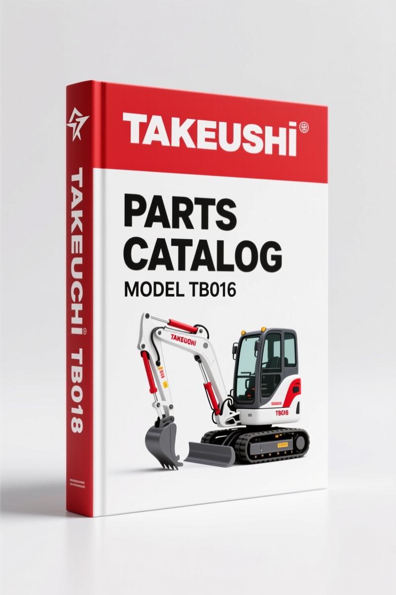 Takeuchi TB016 2005 Parts Catalog – 471-Page OEM Index
