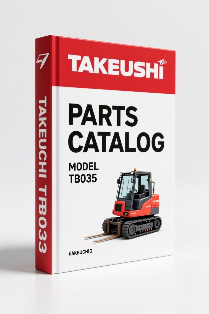 Takeuchi TB035 Parts Catalog – 307 Pages of OEM Part Indexing