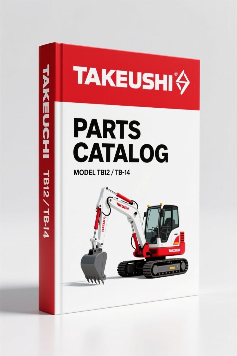 Takeuchi TB12, TB-14 1986 Parts Catalog – OEM Index for Backhoe