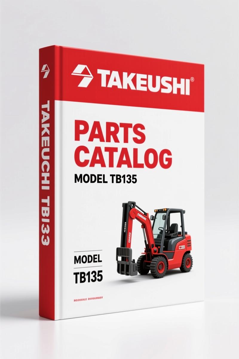Takeuchi TB135 Parts Catalog – 628-Page OEM Parts Index