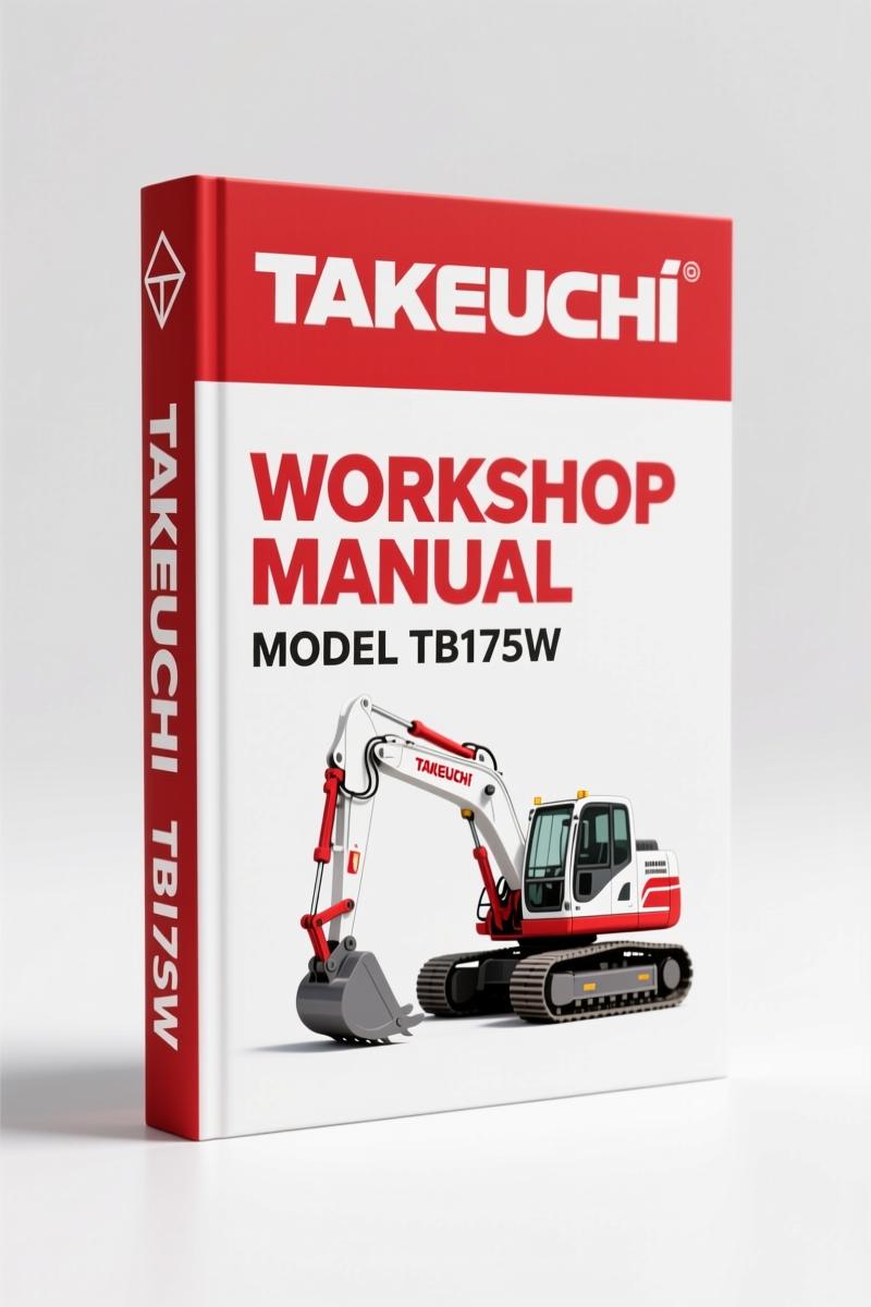 Takeuchi TB175W Operators Manual – 217-Page OEM Factory Document