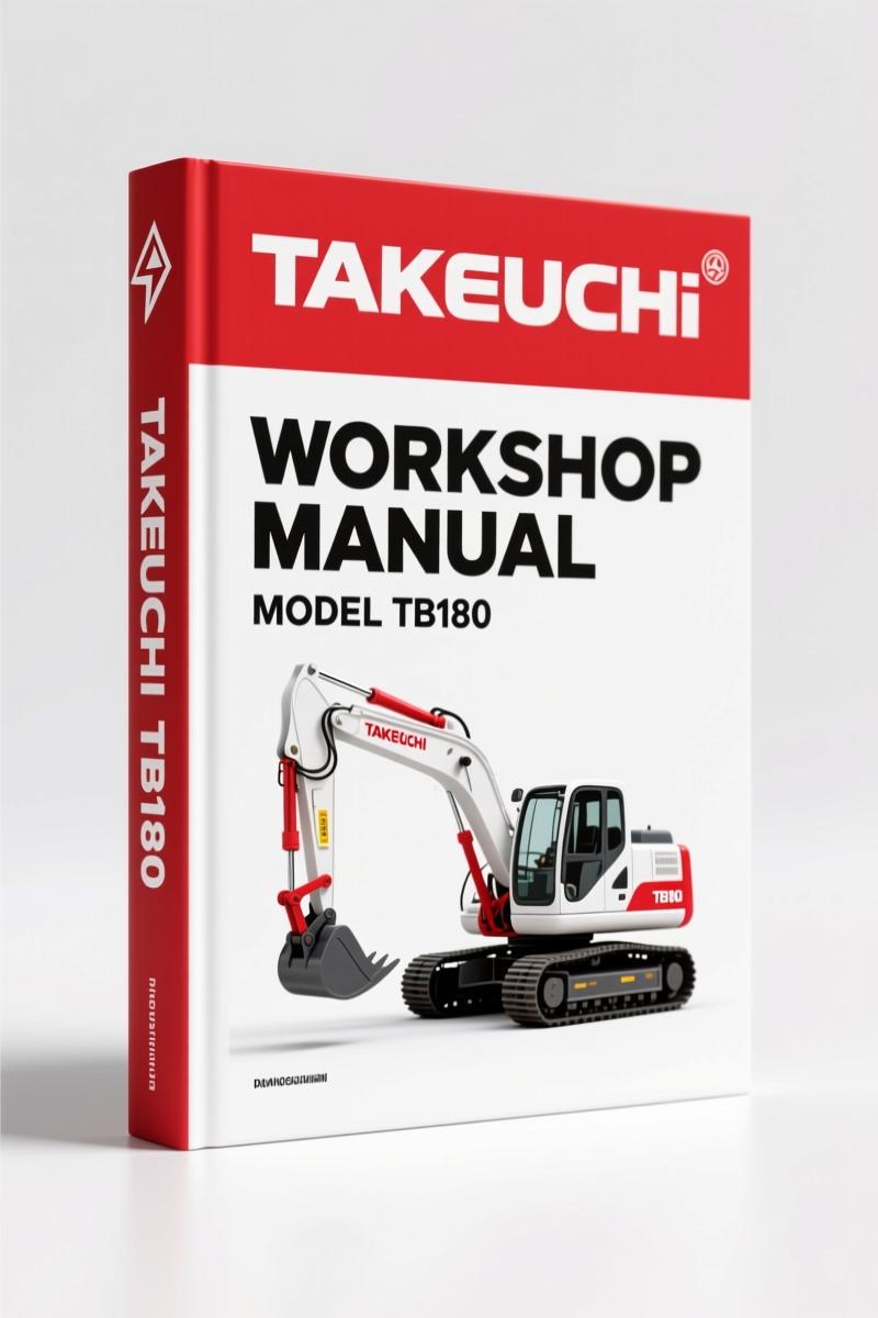 Takeuchi TB180 Workshop Manual – 433-Page Factory Service Document
