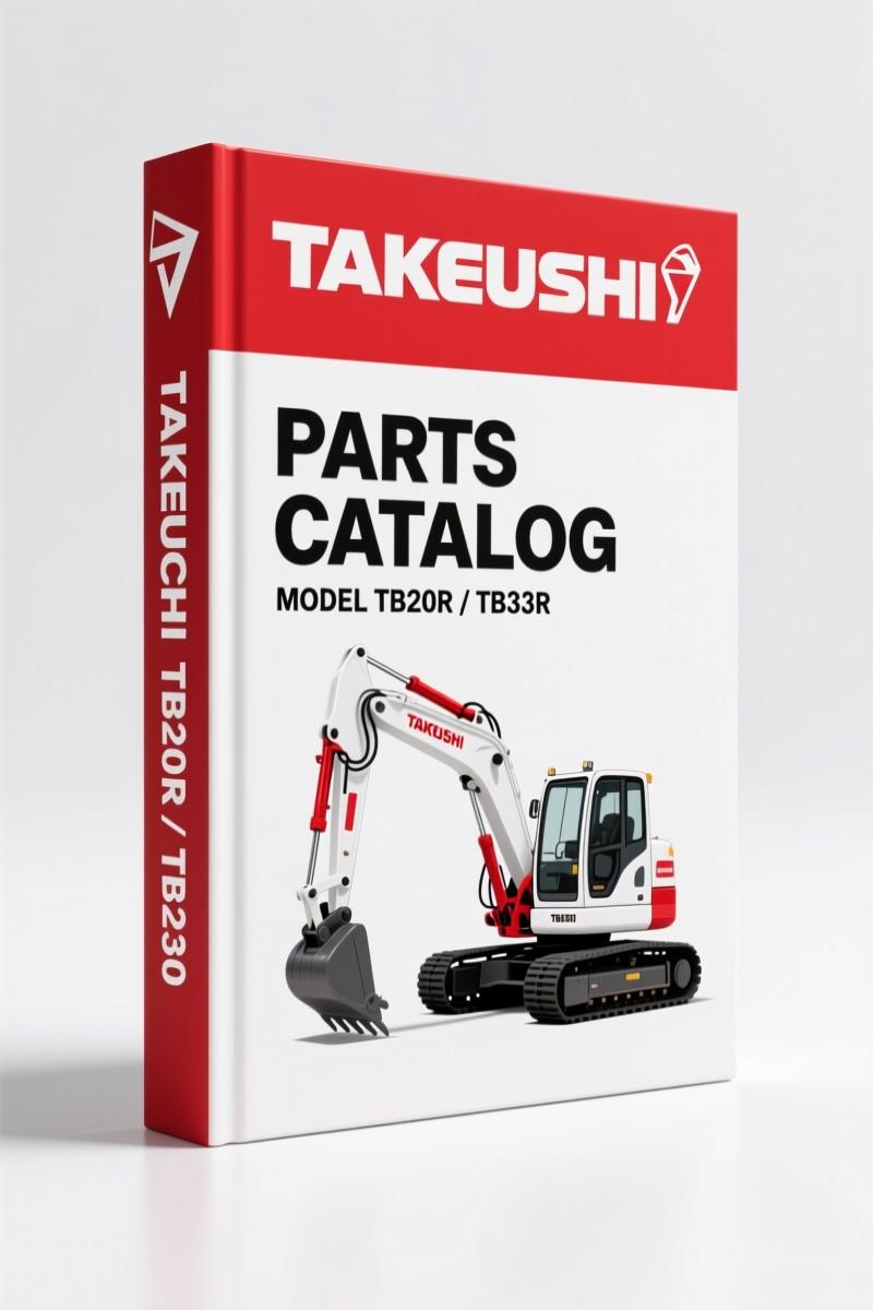 Takeuchi TB23R, TB20R Parts Catalog – 484-Page OEM Exploded-View Index