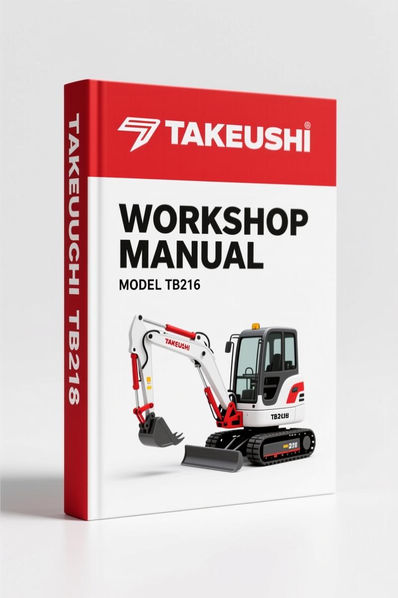 Takeuchi TB216 Operators Manual – 235 Pages of Factory Operation Standards