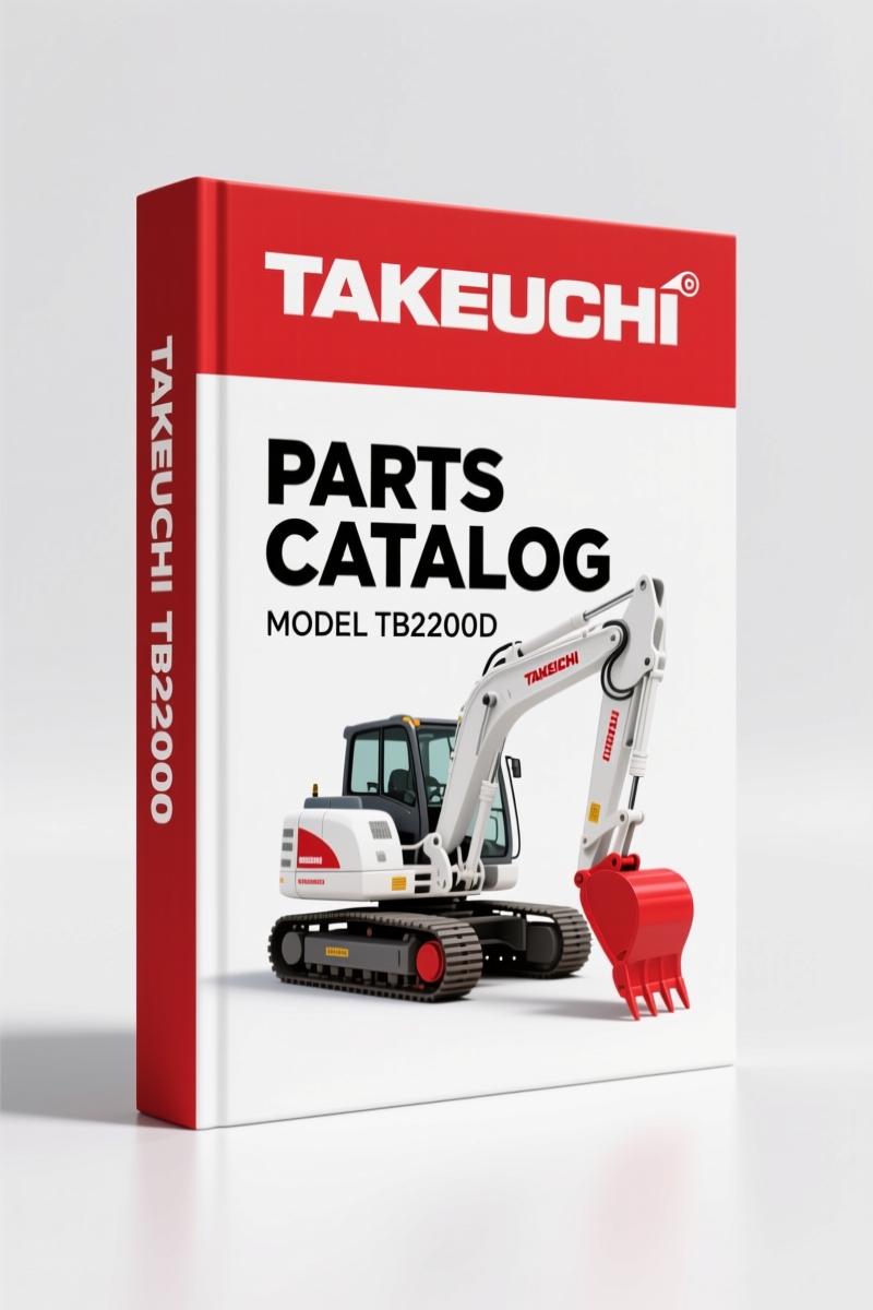 Takeuchi TB2200D Parts Catalog – 138-Page OEM Exploded-View Index