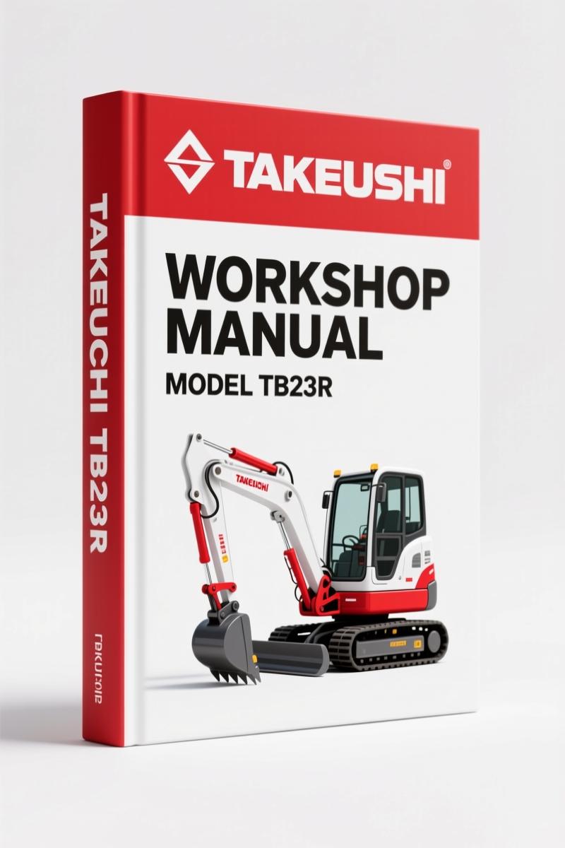 Takeuchi TB23R Operators Manual – 190 Pages of Factory Operating Procedures