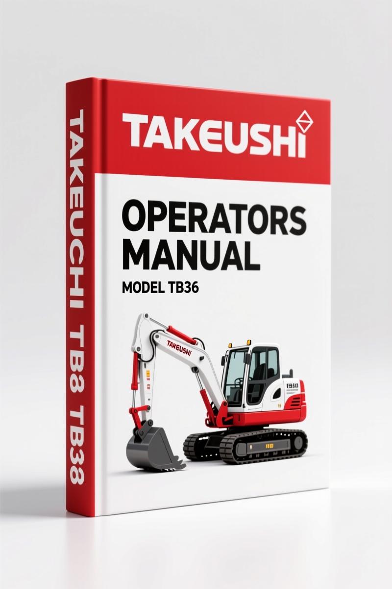 Takeuchi TB36 Operators Manual – Factory Specs for Compact Excavator