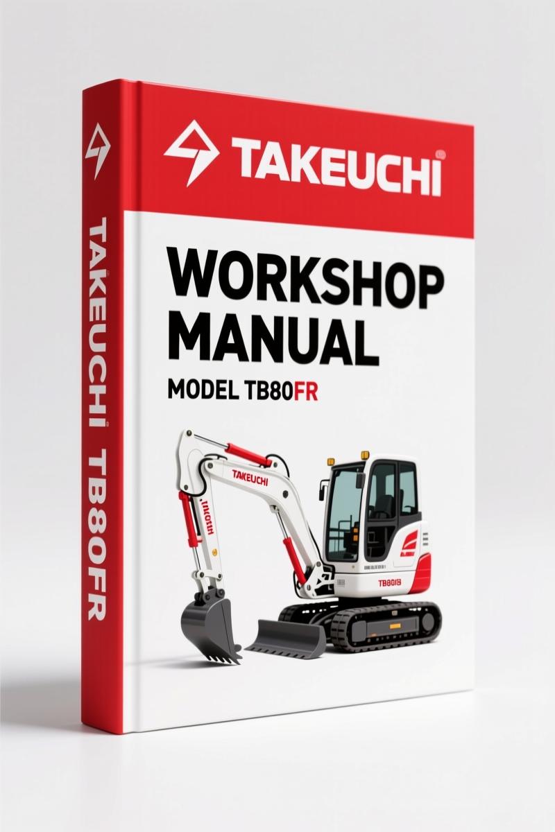 Takeuchi TB80FR Operators Manual – 194-Page Factory Safety & Controls Document