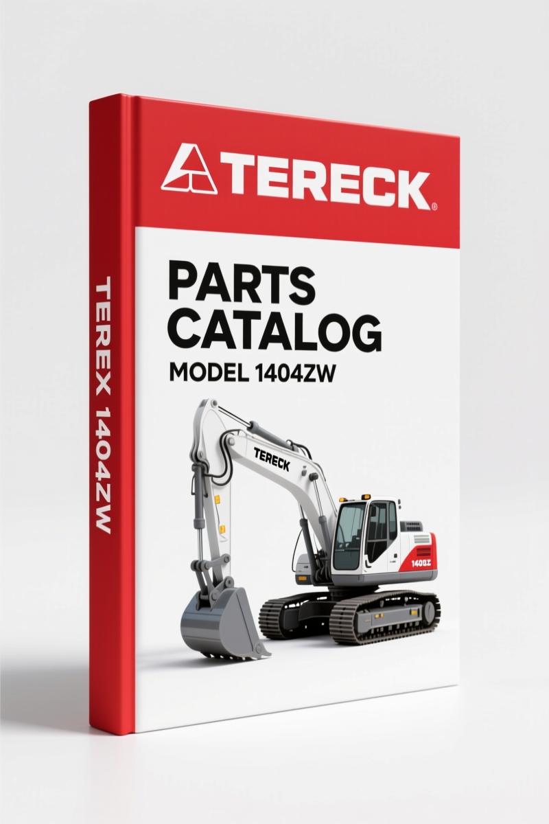 Terex 1404ZW 2008 Parts Catalog – 371 Pages OEM Parts Identification