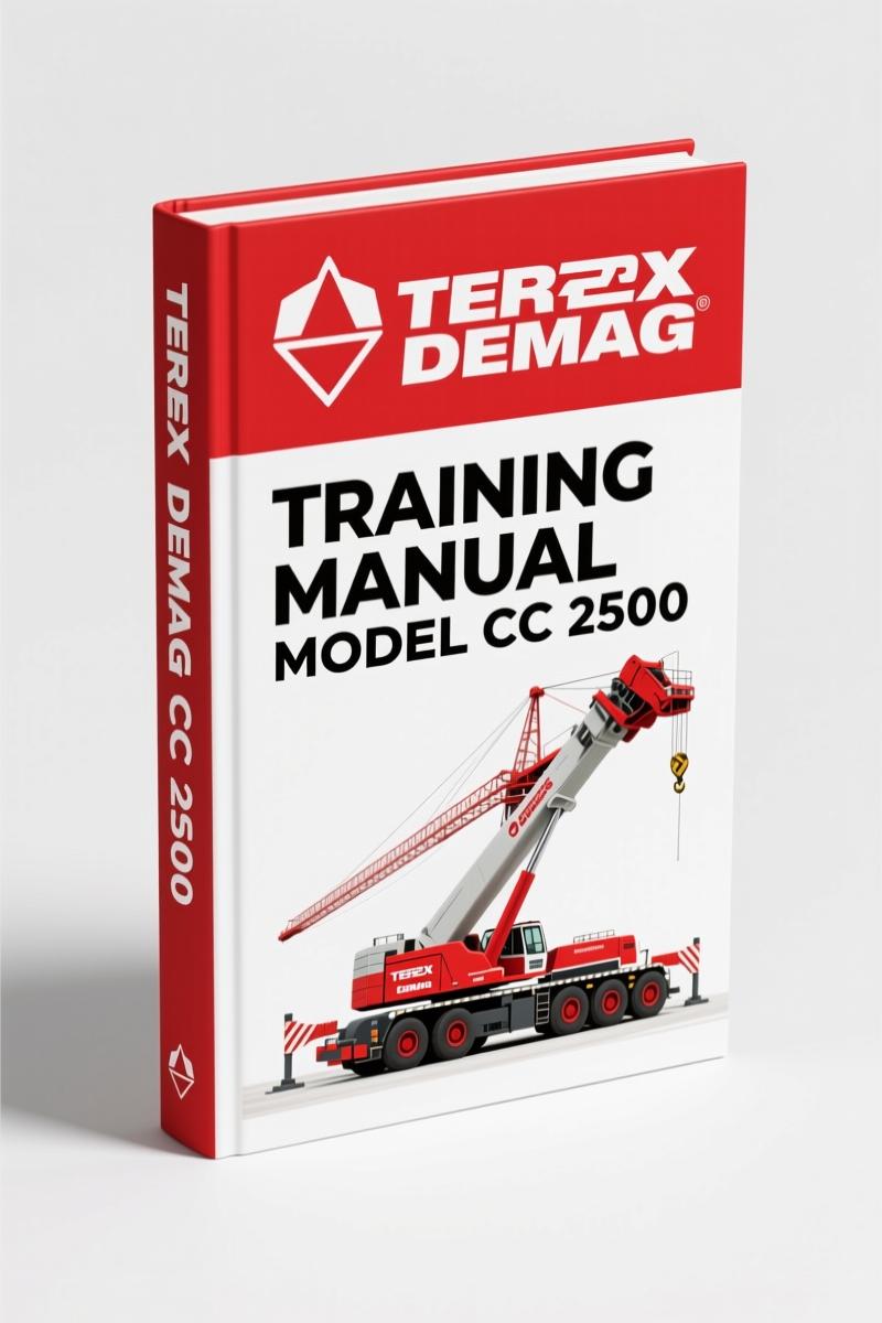 Terex Demag CC 2500 Training Manual – 2053 Pages of Factory Crane Engineering Data