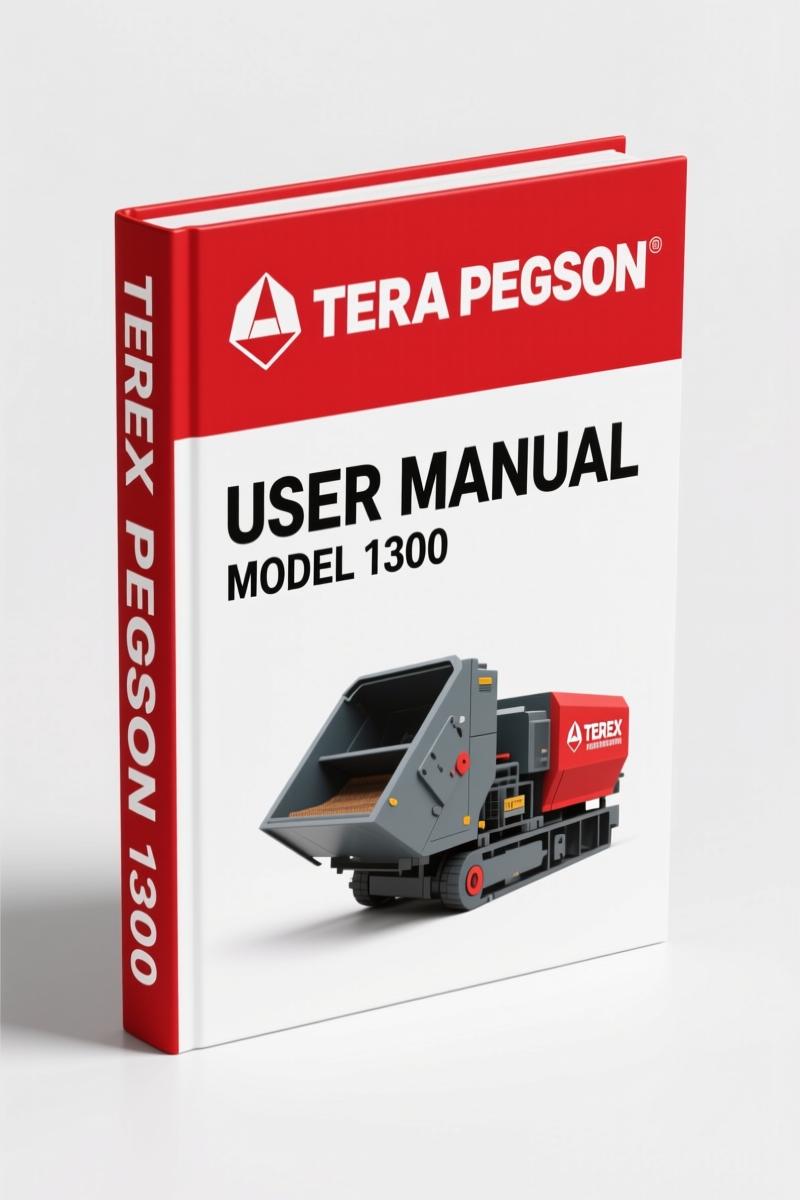 Terex Pegson 1300 User Manual – OEM Factory Documentation