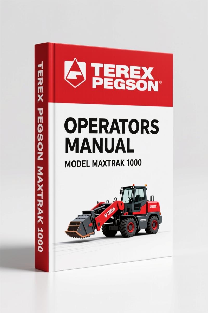 Terex Pegson MAXTRAK 1000 Operators Manual – 390 Pages of Factory Specs